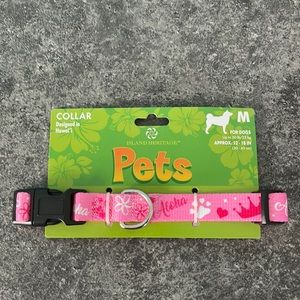 Island Heritage ALOHA print dog collar